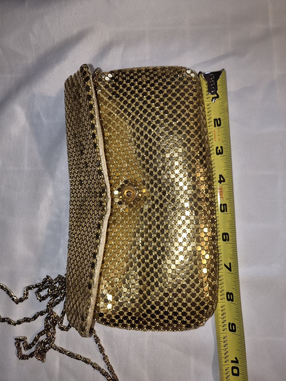 Gold Mesh Evening Clutch